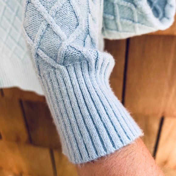 Ruby Moon Light Blue Crop Sweater - Picture 6 of 11